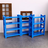 Kids Pretend Play Storage Rack Warehouse Shelf Model Display Stand Miniature Food Play Dollhouse Accessory