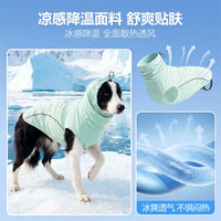 Pet Cooling Sun Protection Vest for Medium to Large Dogs, UPF50+ Breathable Summer Apparel