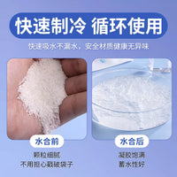 Self-Absorbing Ice Pack Sheets for Food Transport and Cold Storage, Reusable Food-Grade Gel Ice Packs