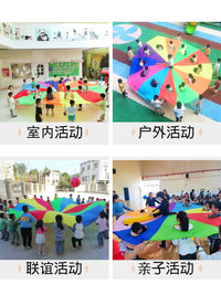 Rainbow Parachute for Early Childhood Education and Sensory Training