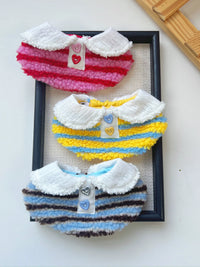 Christmas Lamb Fleece Pet Collar Scarf for Cats and Dogs - Adjustable Teddy Velvet Scarf for Photoshoots