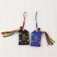 Japanese Daruma Omamori Lucky Charm Keychain for Bags and Phones