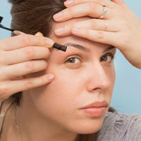 Dual-Ended Eyebrow Brush and Comb Set for Shaping and Grooming