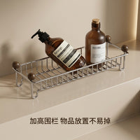 Stainless Steel Bathroom Countertop Storage Basket for Cosmetics and Toiletries