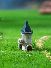 Miniature European Retro Castle Ornaments for DIY Garden and Desktop Decor