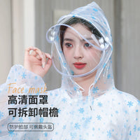 Waterproof Rain Suit for Adults - Detachable Hooded Raincoat and Pants Set for Men and Women