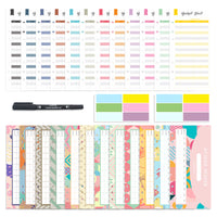 25-Piece Budget Planner Set with Envelopes, Cards, and Pen for Cash Management