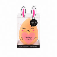 Gourd-Shaped Beveled Makeup Sponge Blender with Cartoon Box, Wet & Dry Use, Non-Powder-Eating