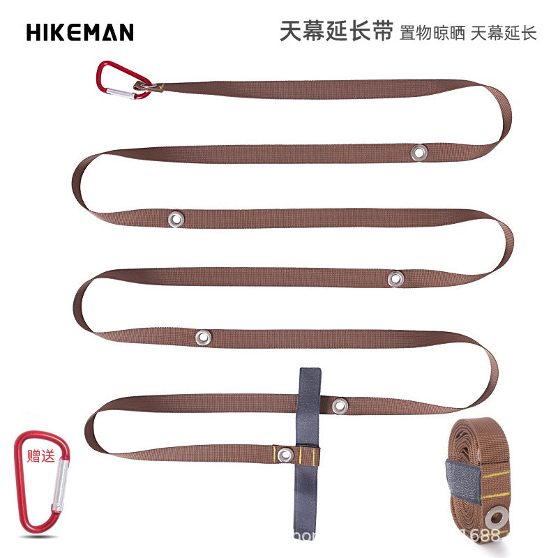 Multifunctional Outdoor Tent Tarp Extension Rope Windproof Camping Clothesline