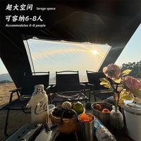 Portable Car Side Awning Tent with UV Protection and Mesh Screen, Multifunctional Outdoor Shelter
