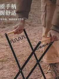 Portable Folding Outdoor Camping Trash Bag Holder Stand for BBQ and Picnic