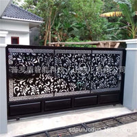 Wrought Iron Villa Garden Fence Outdoor Decorative Metal Railing Landscape Barrier
