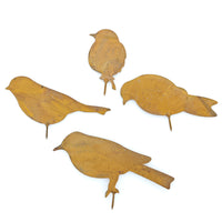Rustic Metal Bird Silhouette Garden Decor for Trees and Outdoors
