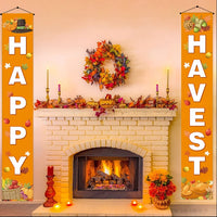 Thanksgiving Harvest Festival Porch Banner Decorations