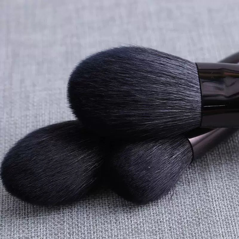 12-Piece Fine Goat Hair Eyeshadow and Powder Makeup Brush Set