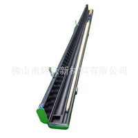 Aluminum Alloy Billiard Cue Case, Single Snooker Cue Stick Holder with Chalk Compartment, Double Groove Cue Box