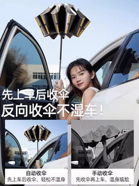 Automatic Reverse Folding Umbrella with UV Protection for Men and Women