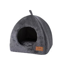 Triangular Enclosed Pet Bed for Cats and Small Dogs, Warm Winter Cat House