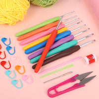 Crochet Kit for Beginners with Yarn and Ergonomic Hooks