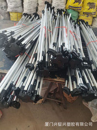 Telescopic Tent Pole Automatic Tent Support Rod Awning Accessory Iron Aluminum Fiberglass
