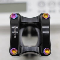 CHIBITE TC4 Titanium Alloy M5 Stem Handlebar Bolts with Anti-loosening Washers for Road and Mountain Bikes