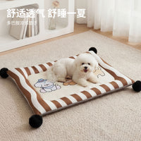 Pet Cooling Mat for Small to Medium Dogs and Cats, Reversible Dual-Sided Summer Sleeping Pad