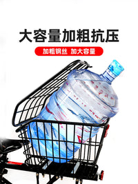 ROGTYO Bicycle Rear Basket with Rack for Mountain Bikes