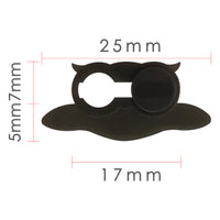 Universal Metal Webcam Cover for Phones, Laptops, and Tablets - Oval Privacy Slider