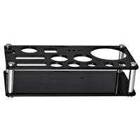 Acrylic Cocktail Shaker Tool Tray Wine Rack Black Plexiglass Stand