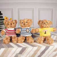 Teddy Bear Plush Toy with Sweater - Soft Stuffed Animal Doll for Gifts