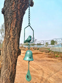 Outdoor Garden Decor Iron Art Hanging Bird Wind Chime Balcony Arrangement Door Hanging Cast Iron Wall Decoration