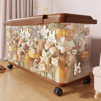 Stackable Transparent Storage Box with Lid for Toys, Snacks, and Blocks