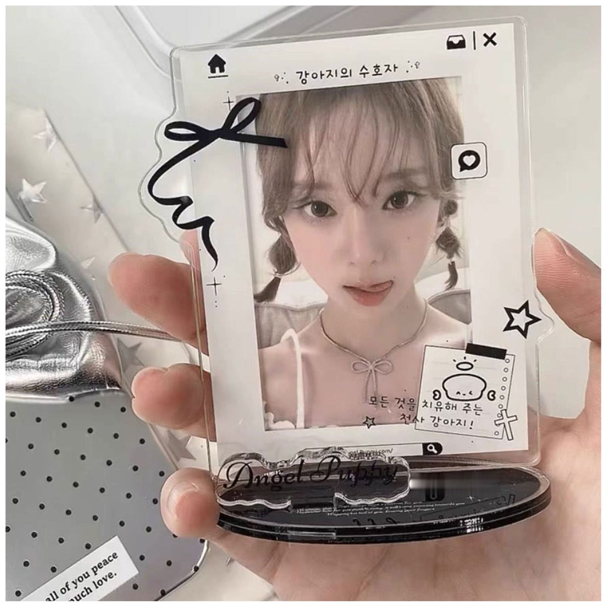 Acrylic Photo Card Holder Stand for 3-inch Kpop Photocards