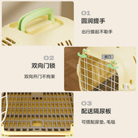 Foldable Pet Carrier for Cats and Small Dogs, Portable Travel Crate for Car, Airline Approved Cat Bag