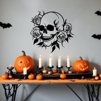 Halloween Skull Metal Wall Art Decor