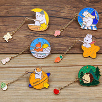 Cute Japanese Cartoon Animal Brooches for Sweaters and Coats - Rabbit, Cat, Dog Metal Pins