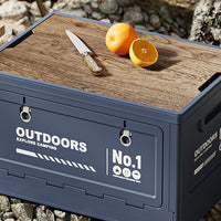 Outdoor Folding Storage Box, Large Capacity Portable Camping Organizer