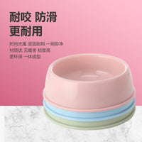 Easy-Clean Thickened Plastic Pet Bowl for Dogs and Cats