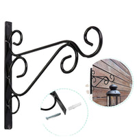 Metal Wall-Mounted Planter Holder for Indoor/Outdoor Decor