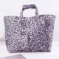 Large Capacity Oxford Cloth Beach Tote Bag with Waterproof Storage