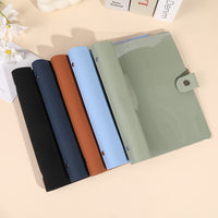 Clear Soft PVC Leatherette Detachable Ring Binder Notebook A5/B5 for Journaling and Planners