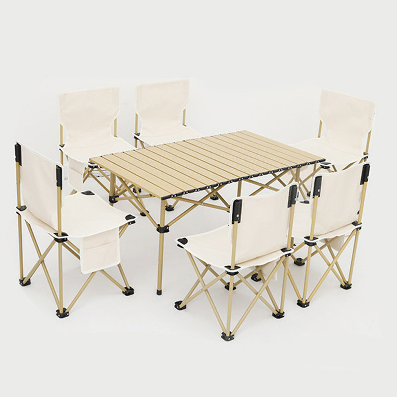 Portable Folding Camping Table and Chair Set for Outdoor Picnics and Travel