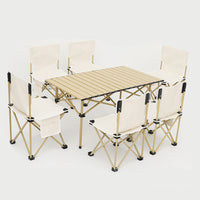 Portable Folding Camping Table and Chair Set for Outdoor Picnics and Travel