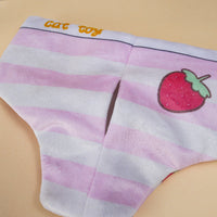 Catnip-Filled Underwear-Shaped Plush Cat Toy for Playful Pets