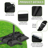 Outdoor Tent Canopy Weight Sandbag for Sunshade and Gazebo Stability