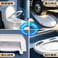 Universal Thickened Soft-Close Toilet Seat Cover for U-Type Toilets