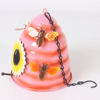 Hanging Iron Bird Feeder for Outdoor Garden and Yard