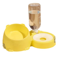 Automatic Pet Water Dispenser and Food Bowl Set with Neck Protection