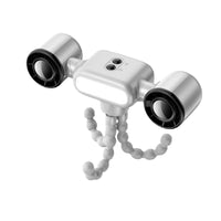 Portable Octopus Stroller Fan with Night Light, Rechargeable Clip-on Desk Fan for Outdoor Cooling