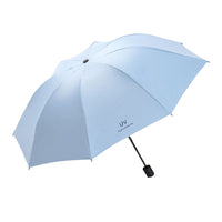 Automatic UV Protection Black Glue Sun Umbrella for Rain and Shine, Foldable with Windproof Fiberglass Ribs
